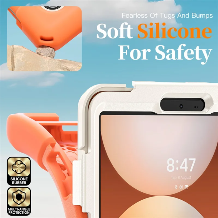 A-One Brand - Galaxy Tab A11 Mobilskal Kickstand Silikon Axelrem