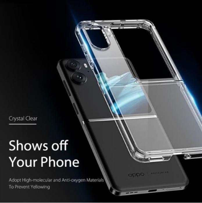 Dux Ducis - Dux Ducis Oppo Find N2 Flip Mobilskal Clin - Clear