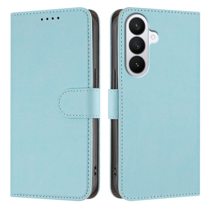 A-One Brand - Galaxy S26 Pro Plånboksfodral Solid Color Läder - Babyblå