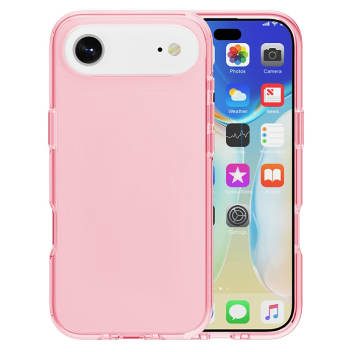 AMORUS - AMORUS iPhone Air Mobilskal Shockproof - Clear Rosa