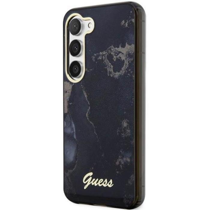 Guess - Guess Galaxy S23 Mobilskal Marble - Svart
