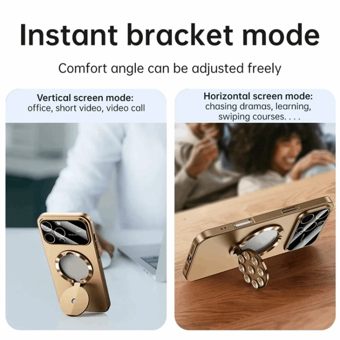 OEM - iPhone 15 Pro Max Mobilskal Magsafe Sugkopphållare Kickstand
