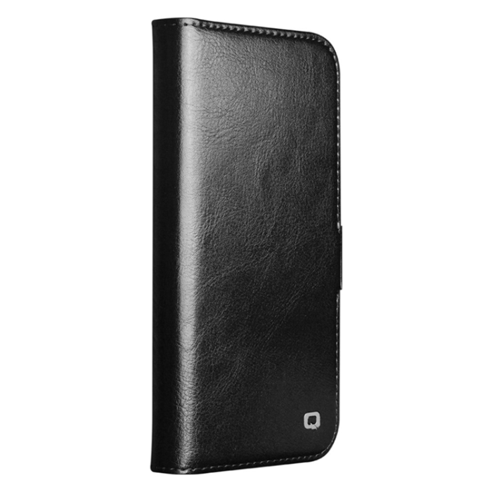 QIALINO - QIALINO iPhone 17 Plånboksfodral Äkta Läder - Svart