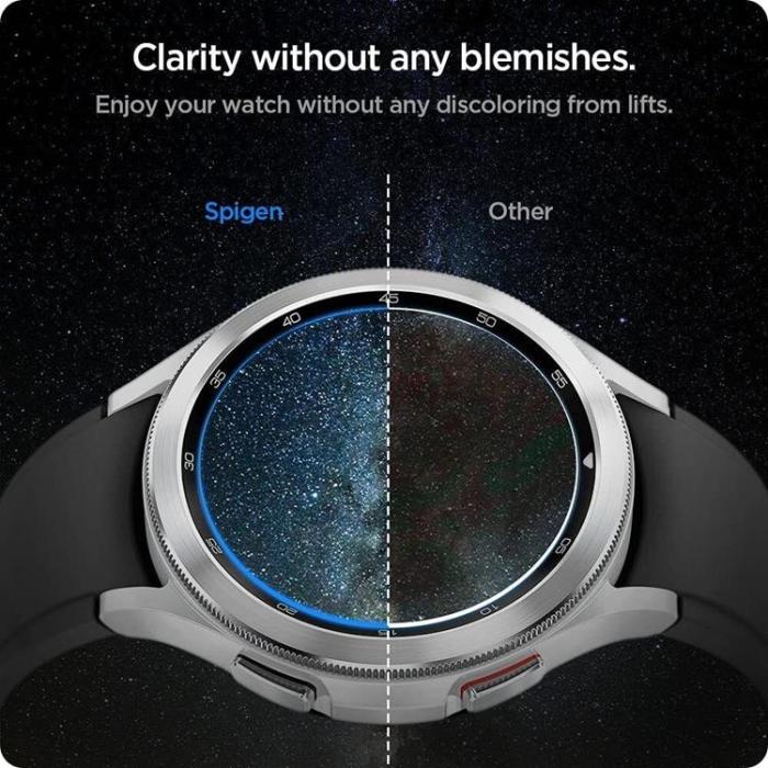 UTGATT1 - Spigen 3-Pack Slim Härdat glas Galaxy Watch 4 42mm - Transparent