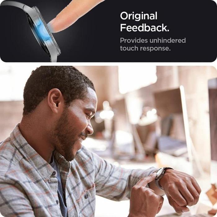 UTGATT1 - Spigen 3-Pack Slim Härdat glas Galaxy Watch 4 42mm - Transparent