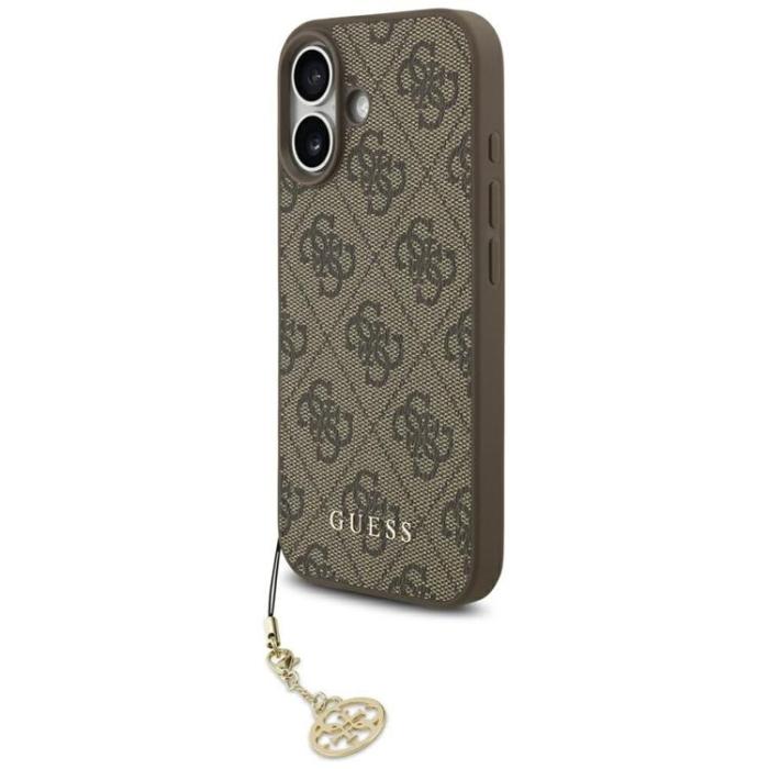 Guess - Guess iPhone 17 Mobilskal MagSafe 4G Charms Collection - Brun