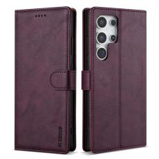 OEM - N.BEKUS Samsung Galaxy S26 Ultra Pl&aring;nboksfodral Konstl&auml;der - Vinr&ouml;d