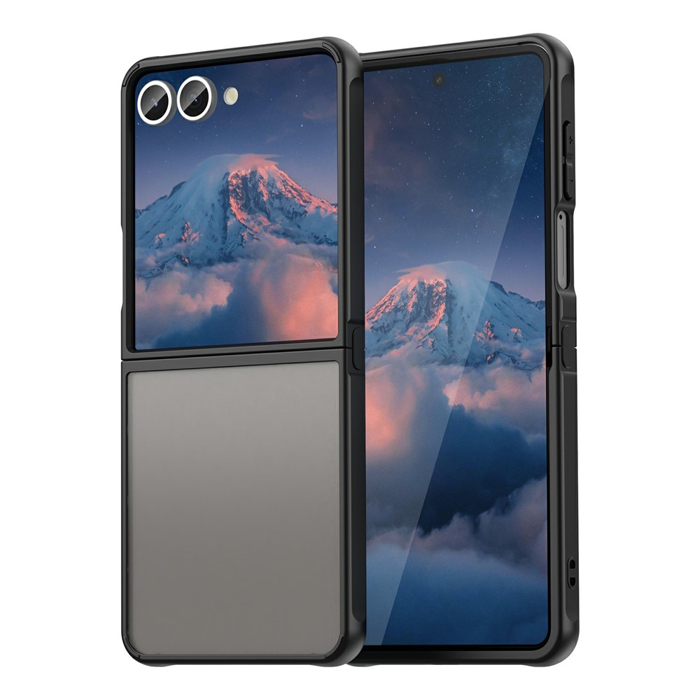 Galaxy Z Flip7 Mobilskal Drop Proof Frosted Translucent - Svart | 2353 | AlltMobil