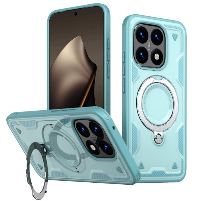 N/A - Mobilskal till Xiaomi 15T Militärt Skydd Plast Kickstand - Blå