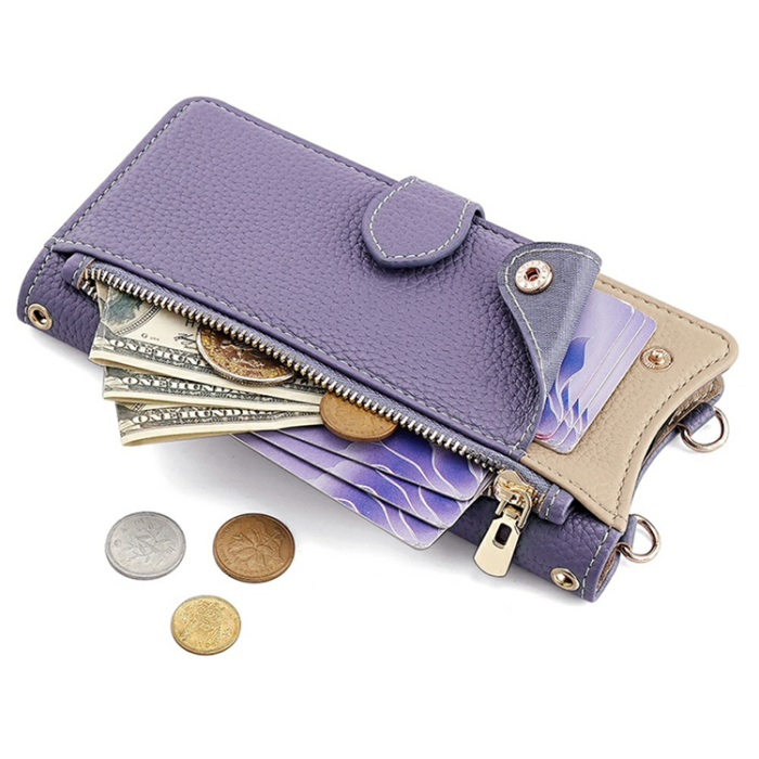 A-One Brand - OnePlus 15 5G Plånboksfodral Irregular Tail Style Läder - Lila