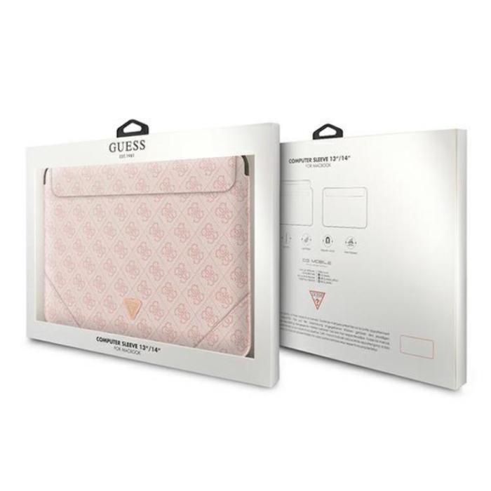 Guess - Guess Datorfodral 16'' Uptown Triangle Logo - Rosa