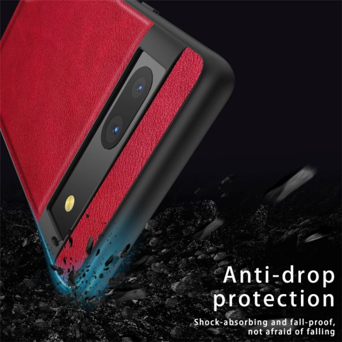 A-One Brand - Google Pixel 7A Mobilskal PU-Läder Coated - Svart