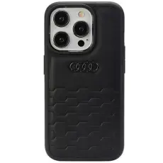 Audi - Audi Mobilskal till iPhone 15 Pro Max Syntetiskt L&auml;der - Svart