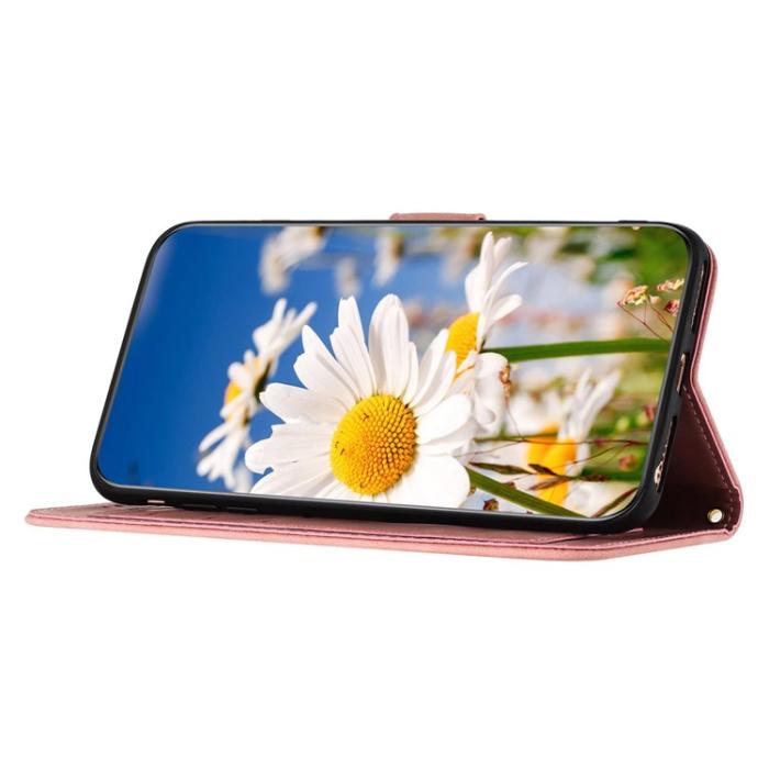 OEM - iPhone 15 Pro Max Plånboksfodral Flower Pattern - Rosa