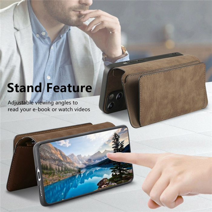 CASENEO - Caseneo Plånboksfodral För Galaxy S26 Magnetic Läder - Brun