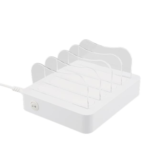 SiGN - SiGN Laddningstation 4xUSB, 2.4A, 4.4A, 1.5m Kabel - Vit