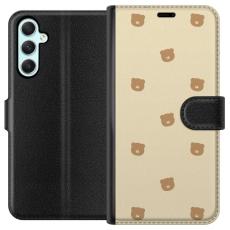 iSecrets - Pl&aring;nboksfodral till Samsung Galaxy A34 med Bj&ouml;rnm&ouml;nster