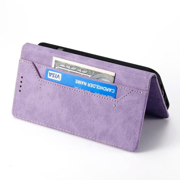 OEM - Samsung Galaxy S26+ Plånboksfodral RFID Skydd Konstläder - Lila
