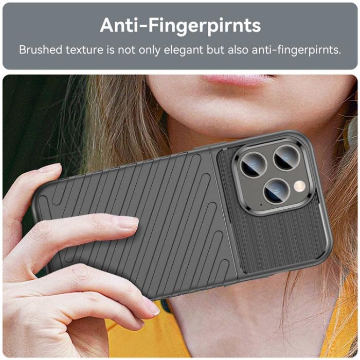 OEM - iPhone 14 Pro Skal Thunder Twill - Svart