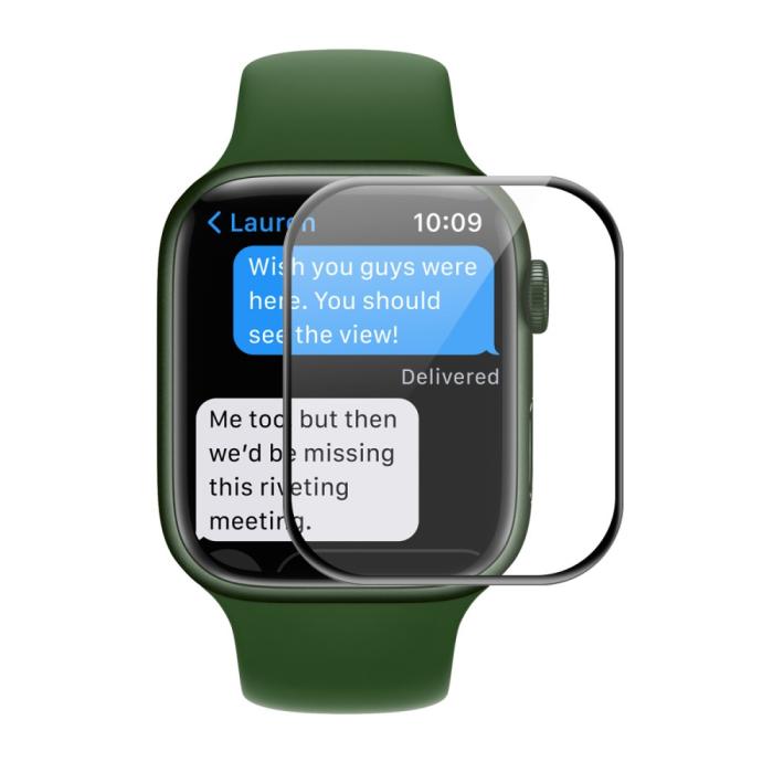 ENKAY - ENKAY Apple Watch 7 41mm Skärmskydd 3D - Svart