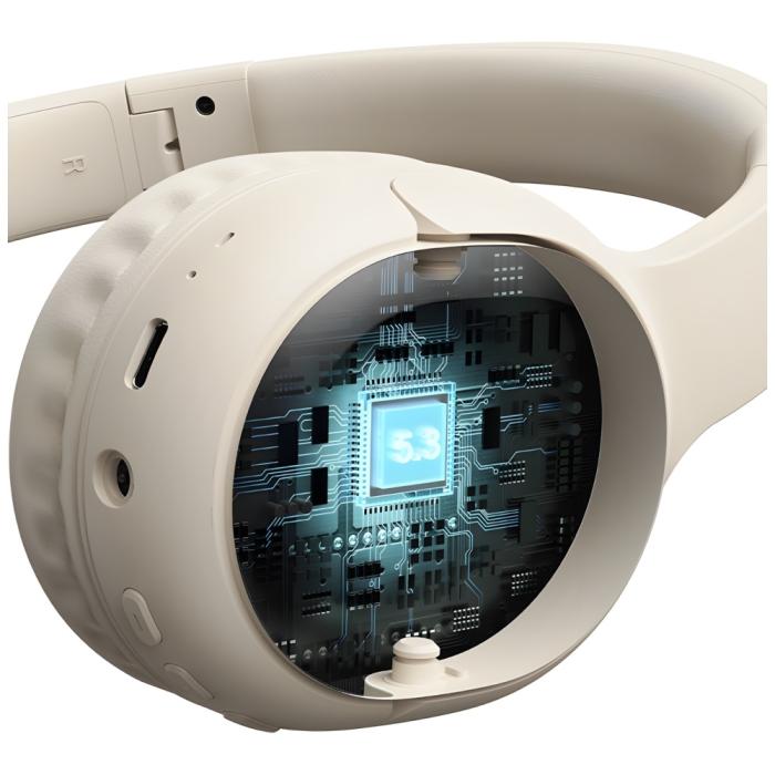 USAMS - USAMS Bluetooth 5.3 On-Ear Hörlurar Yun Series (USAMS-YG23) – Beige