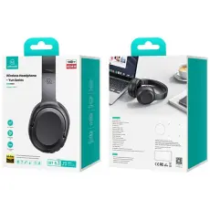 USAMS - USAMS Bluetooth 5.3 On-Ear H&ouml;rlurar Yun Series (USAMS-YG23) &ndash; Svart
