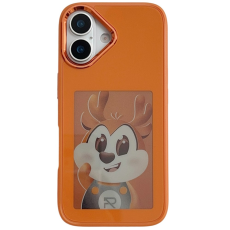 A-One Brand - iPhone 17 Mobilskal NFC DIY Customized HD Smart E-Ink - Orange