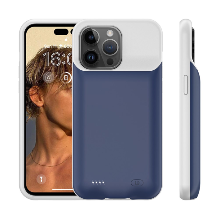 A-One Brand - iPhone 15 Pro Batteriskal 7000mAh - Svart