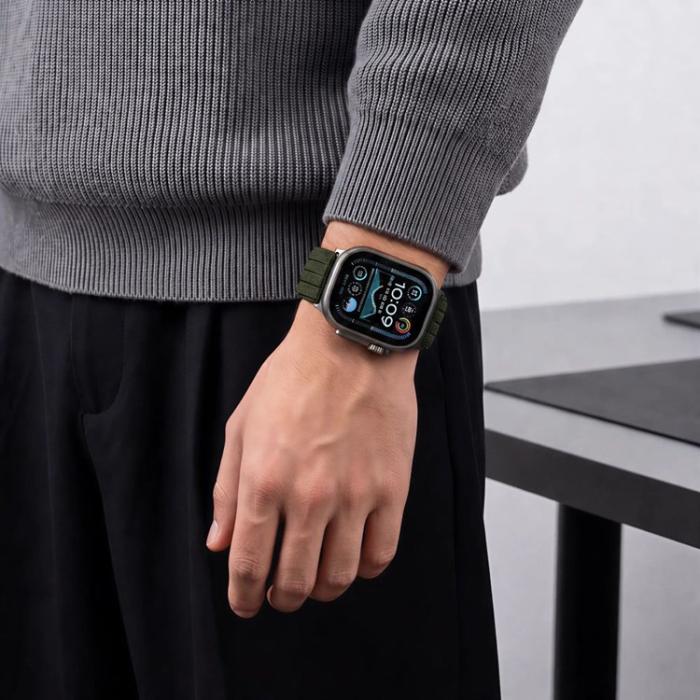 Tech-Protect - Tech-Protect Apple Watch (44/45/46/49mm) Armband Nylon - Svart