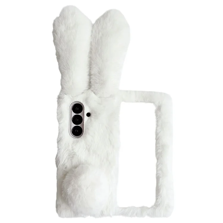 Galaxy Z Fold7 5G Mobilskal Bunny Ears Plush Hård PC - Vit | 2353 | AlltMobil