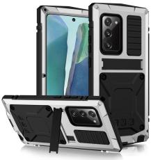 R-JUST - R-JUST Mobilskal till Galaxy Note20 4G/5G Metall + Silikon + PC Silver