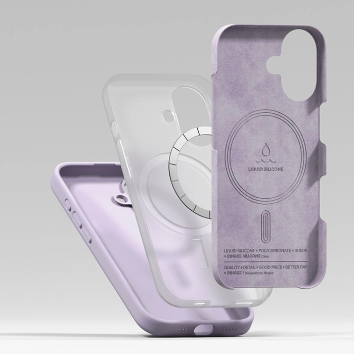 Tech-Protect - Tech-Protect iPhone 17 Mobilskal Magsafe Magnetic Silikon - Ljuslila
