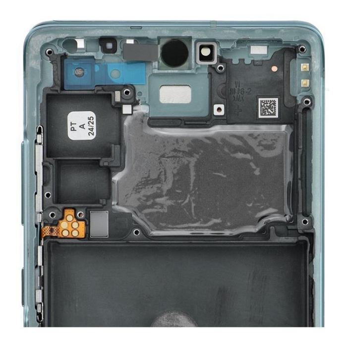 SpareParts - Galaxy S20 FE 4G/5G Skärm med LCD-display Service Pack - Grön