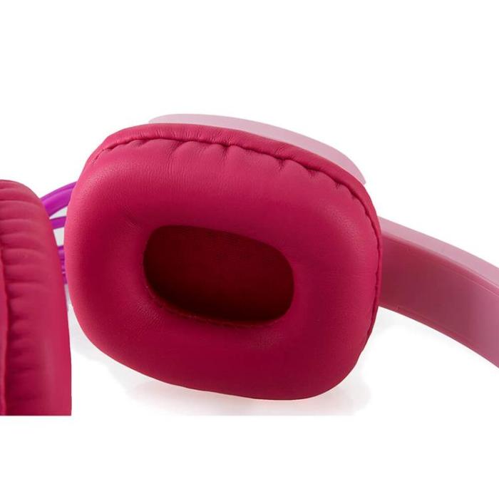 EMOJI - EMOJI Hörlurar Flip'N'Switch Junior On-Ear Trådad 80dB - Rosa