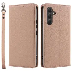 OEM - Pl&aring;nboksfodral f&ouml;r Samsung Galaxy S26 Magnetiskt Konstl&auml;der - K&ouml;ttf&auml;rgad