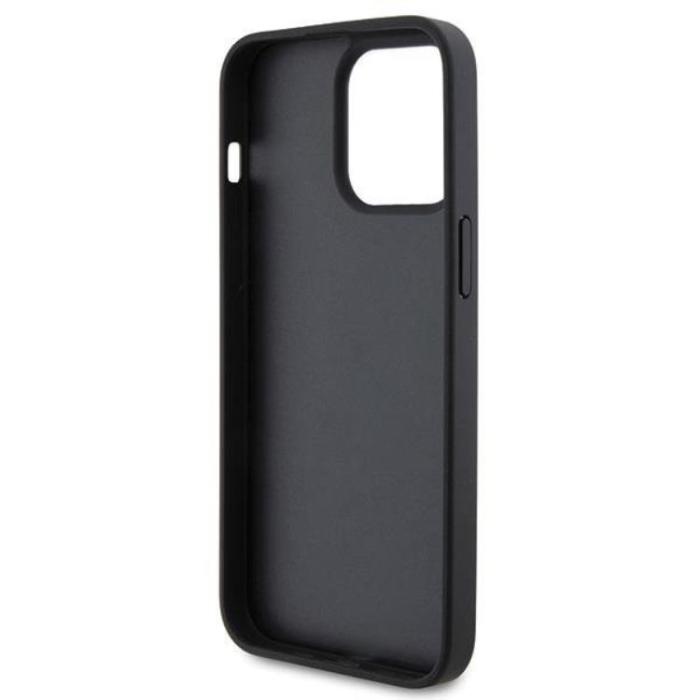 Ferrari - Ferrari iPhone 15 Pro Max Mobilskal Quilted Metal Logo - Svart