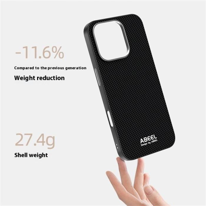 ABEEL - ABEEL Mobilskal till iPhone 16 Pro MagSafe Grön TPU Aluminium Läder