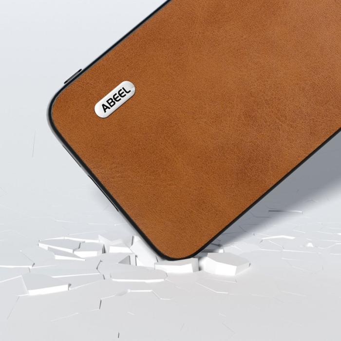 ABEEL - ABEEL Samsung Galaxy S23 FE Fodral i Konstläder - Brun