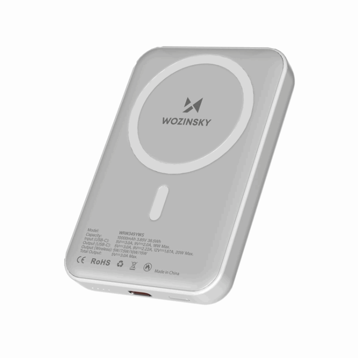 Wozinsky - Wozinsky Powerbank 10000 mAh Magnetic - Vit