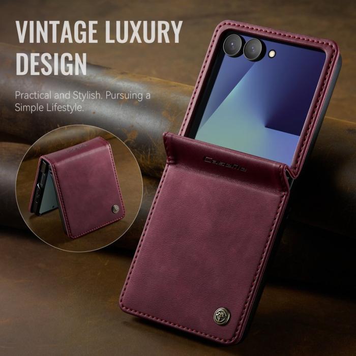Caseme - CASEME 033 Fodral för Samsung Galaxy Z Flip7 5G Röd