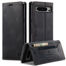 AUTSPACE - AUTSPACE Google Pixel 8 Pro Wallet Fodral KonstL&auml;der - Svart