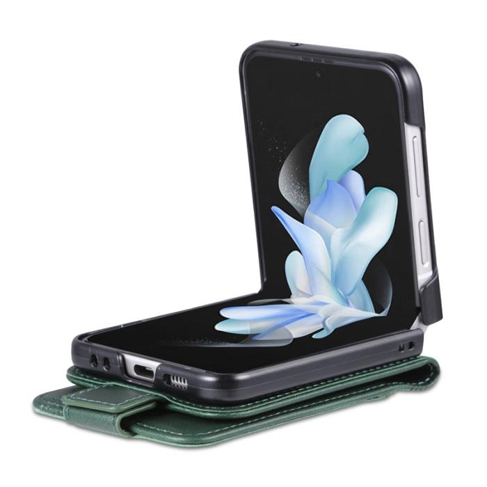 AZNS - AZNS Samsung Galaxy Z Flip7 FE Plånboksfodral Card Holder Konstläder - Grön