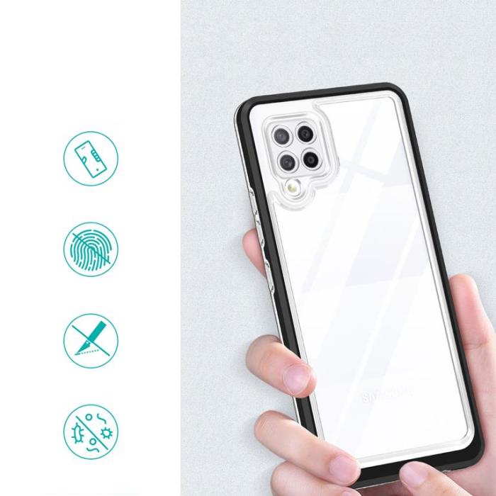 OEM - Galaxy A42 5G Skal Clear 3in1 - Svart