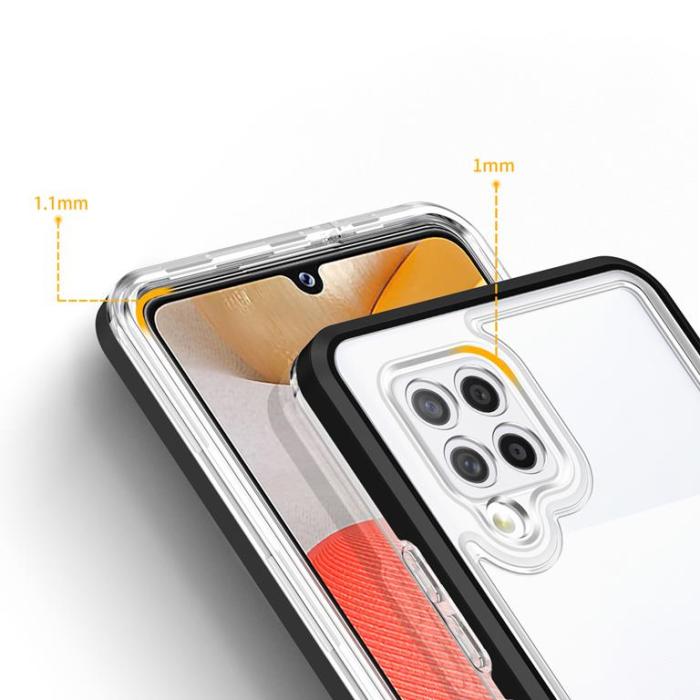 OEM - Galaxy A42 5G Skal Clear 3in1 - Svart