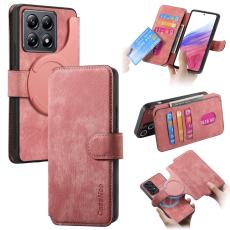 CASENEO - CASENEO Xiaomi 14T Pro Pl&aring;nboksfodral Konstl&auml;der - Magnetisk - Rosa