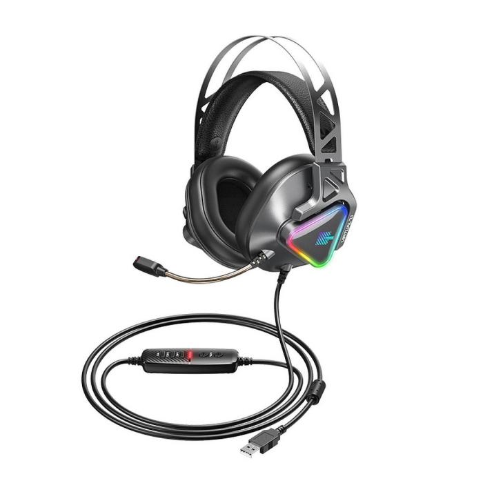 UTGATT1 - REMAX headphone GAMING Wargod series RM-810 Grå