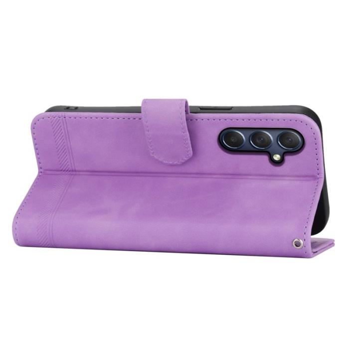 DIERFENG - DIERFENG DF-03 Samsung Galaxy M54 5G Plånboksfodral Konstläder - Lila
