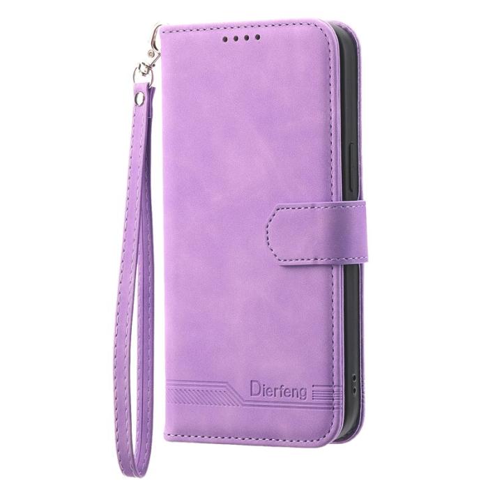 DIERFENG - DIERFENG DF-03 Samsung Galaxy M54 5G Plånboksfodral Konstläder - Lila