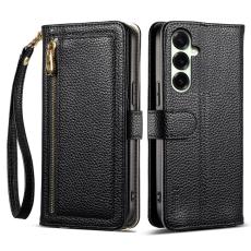 ESEBLE - ESEBLE E11 f&ouml;r Samsung Galaxy S25+ Pl&aring;nboksfodral Konstl&auml;der - Svart