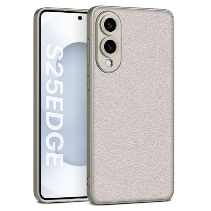 GKK - GKK Samsung Galaxy S25 Edge Fodral Hybrid PU - Grå